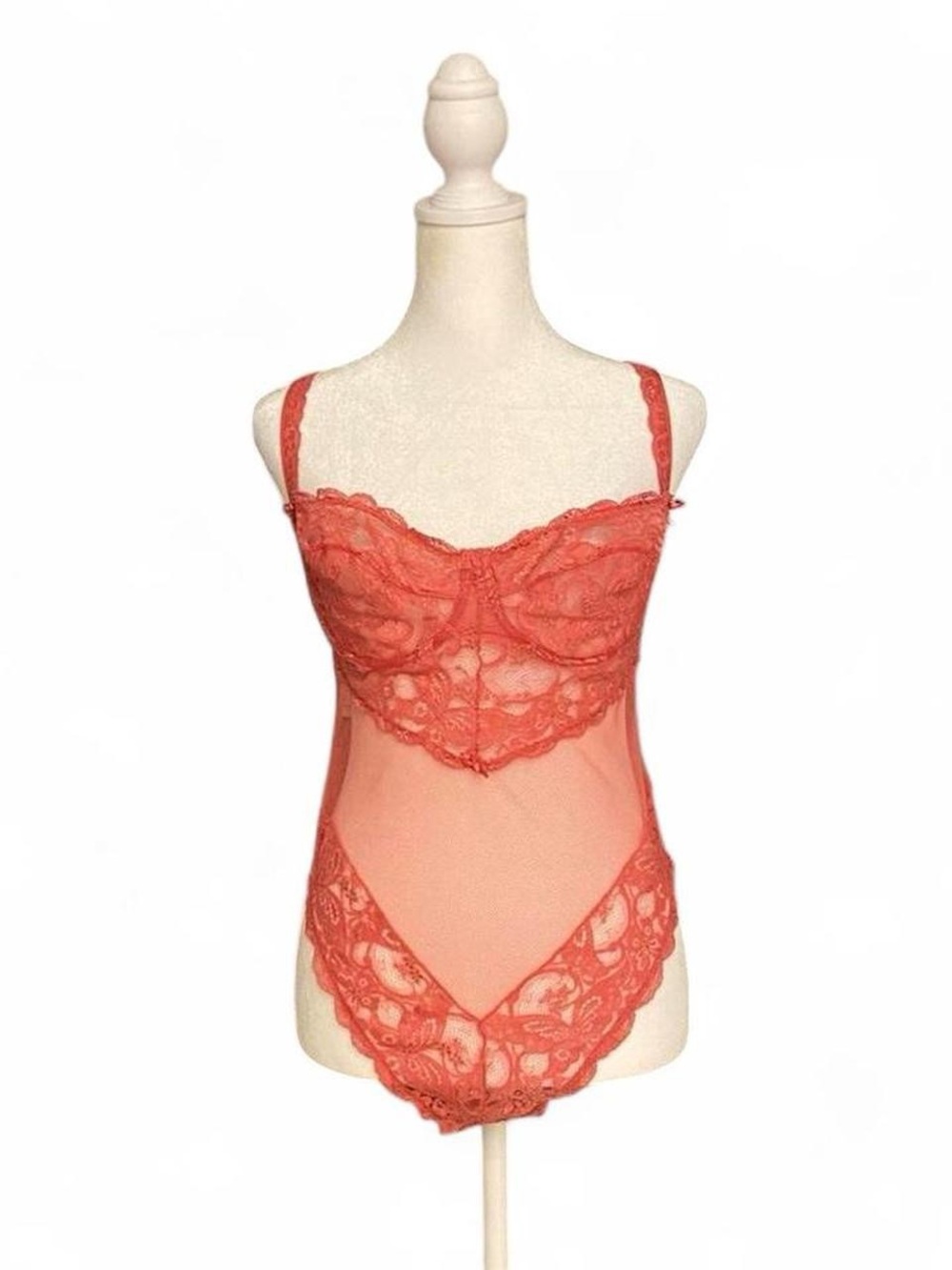 Vintage Pink Lingerie Bodysuit